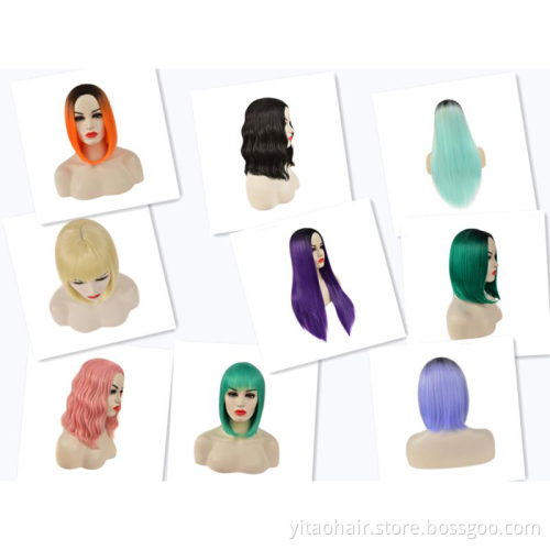 Anogol Black Braided Lace Front Wig Straight Double Braided Synthetic Wigs Hair Long Natural with Baby Soft Transparent Light